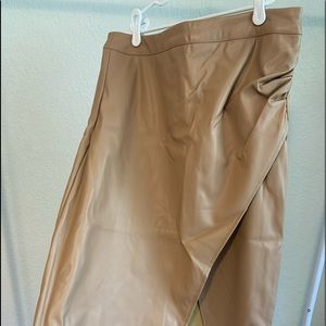 Faux Leather Midi/ High Rise Lulus Skirt